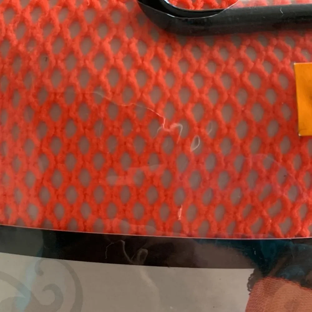 NWT neon orange fishnet‎ Pantyhose by Leg Avenue from Halloween Express